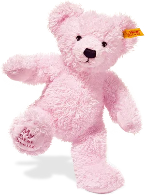 Pink Plush Teddy Bear PNG Image