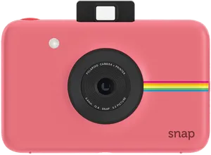 Pink_ Polaroid_ Snap_ Camera PNG Image