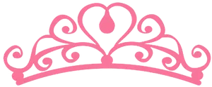 Pink Princess Crown Graphic PNG Image