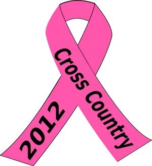 Pink Ribbon Cross Country2012 PNG Image