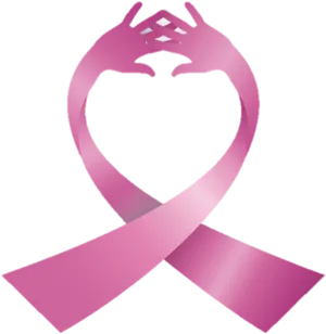 Pink Ribbon Volleyball Logo PNG Image