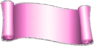 Pink Scroll Parchment Graphic PNG Image