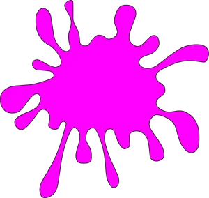 Pink Slime Splat Graphic PNG Image