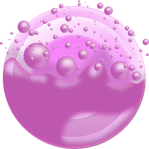 Pink Soap Bubble Texture PNG Image