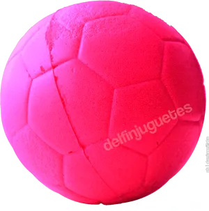 Pink Soccer Ball Black Background PNG Image