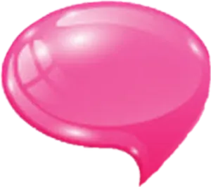 Pink Speech Bubble Graphic PNG Image