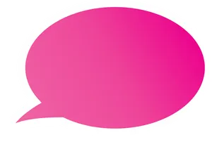 Pink Speech Bubble Graphic PNG Image