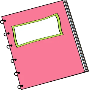 Pink Spiral Notebook Clipart PNG Image