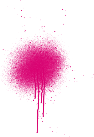 Pink Spray Paint Dripon Black Background PNG Image