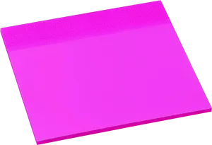 Pink Sticky Note Isolated PNG Image