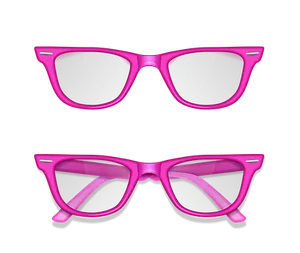 Pink Sunglasses Black Background PNG Image