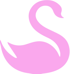 Pink Swan Icon PNG Image