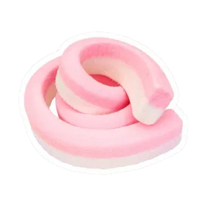 Pink Swirled Marshmallow Treat PNG Image