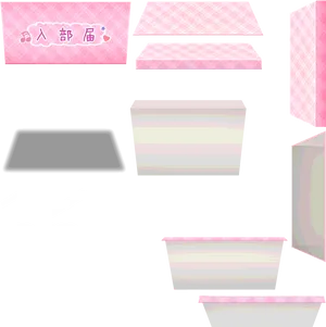 Pink Texture Game Assets PNG Image