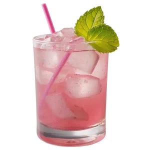 Pink Whitney With Mint Garnish Png 76 PNG Image