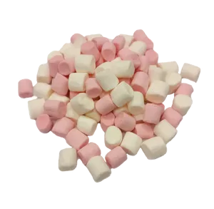 Pinkand White Mini Marshmallows PNG Image