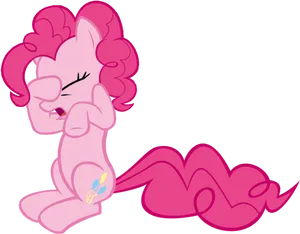 Pinkie Pie Giggling Vector PNG Image