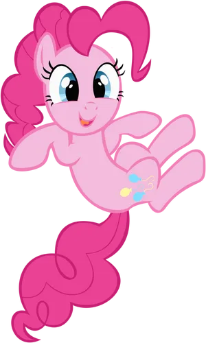 Pinkie Pie Happy Jump PNG Image