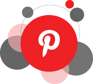 Pinterest Logo Red Circle Background PNG Image