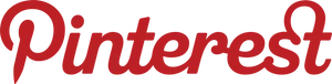 Pinterest Logo Red Script PNG Image