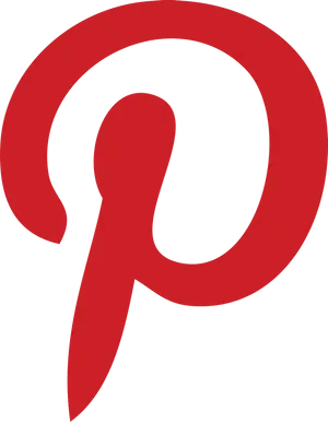 Pinterest Logo Redon Black PNG Image