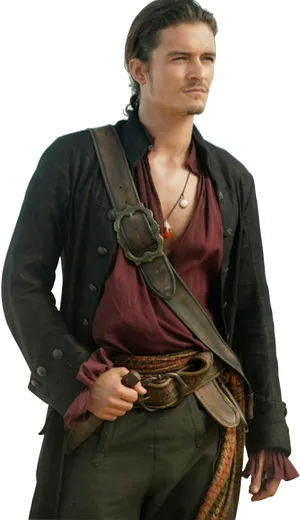 Pirate Character Pose PNG Image