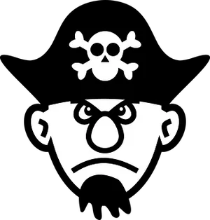 Pirate Icon Graphic PNG Image