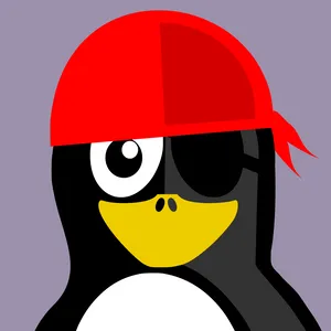 Pirate Penguin Cartoon Character PNG Image