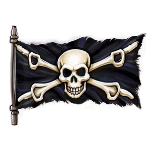 Pirate Ship Flag Skull Png 06122024 PNG Image