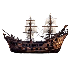 Pirate Ship Shipwreck Png Mty30 PNG Image