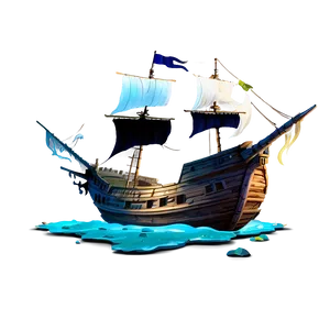 Pirate Ship Shipwreck Png Pxn PNG Image