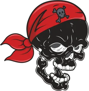 Pirate Skull Graphic PNG Image