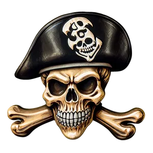 Pirate Skulland Crossbones PNG Image