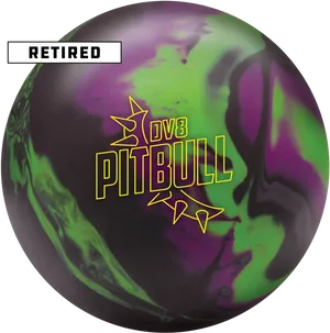 Pitbull D V8 Bowling Ball Retired PNG Image