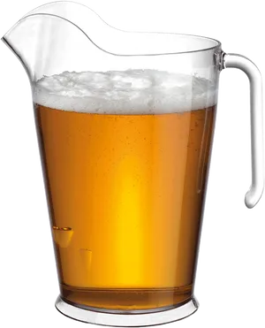 Pitcherof Beer Foamy Head PNG Image