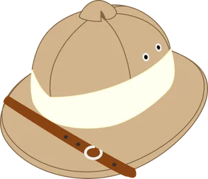 Pith Helmet Cartoon Exploration Hat PNG Image