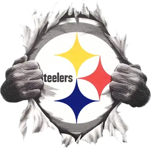 Pittsburgh Steelers Logo Breakthrough PNG Image