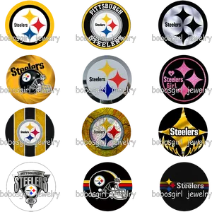 Pittsburgh Steelers Logo Variations PNG Image