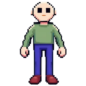 Pixel Art Baldi Png 06122024 PNG Image