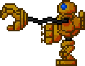 Pixel Art Blitzcrank Leagueof Legends PNG Image