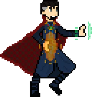 Pixel Art Doctor Strange PNG Image