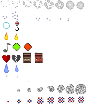 Pixel Art Particle Effects PNG Image