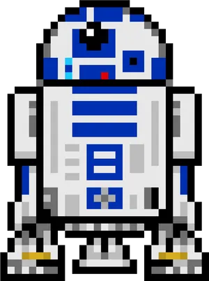 Pixel Art R2 D2 Star Wars PNG Image