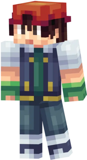 Pixel Ash Ketchum Character PNG Image