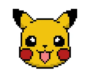 Pixel Pikachu Artwork PNG Image