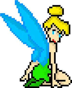 Pixel Tinkerbell Art PNG Image