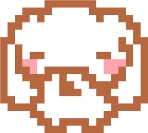 Pixelated Cinnamoroll Icon PNG Image