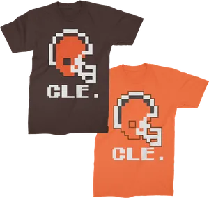 Pixelated Cleveland T Shirts PNG Image