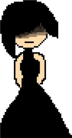 Pixelated Emo Hairstyle PNG Image