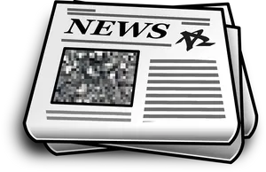 Pixelated Newspaper Image PNG Image